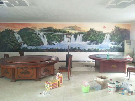  栾川墙绘-写实风景