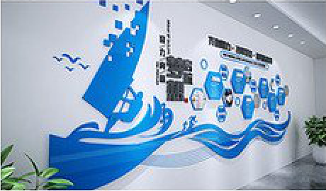  栾川海浪主题文化墙如何设计？