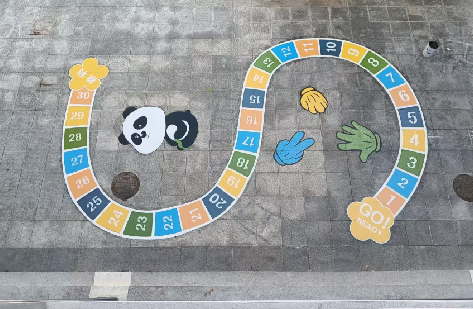  栾川地面游戏彩绘