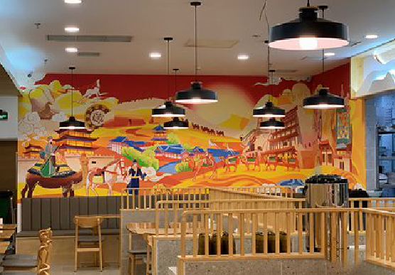  栾川商业空间彩绘介绍。