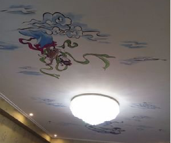  栾川如何快速绘制天花板上的手绘墙？